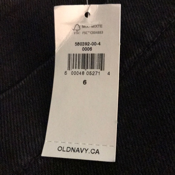 Old Navy Black Denim Skirt - Picture 4 of 5